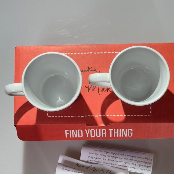 Rachael Ray Redbubble Ceramic Mug Set 2 Pcs Mauka Makai Design Hawaii Art By Ui - Picture 5 of 14